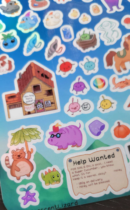 Stardew Valley Sticker Sheet