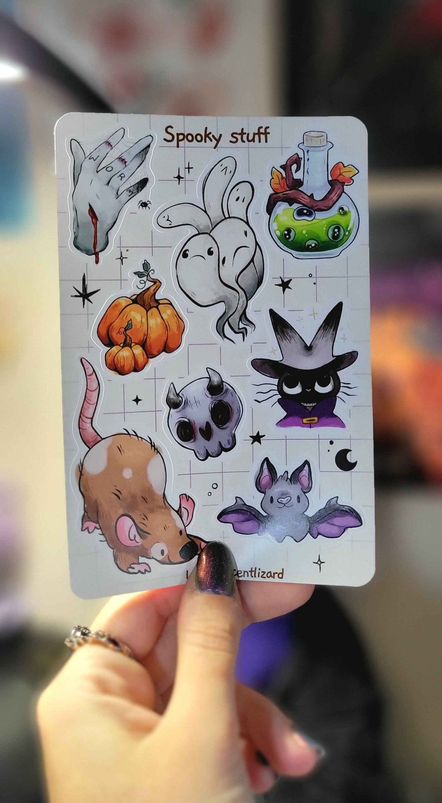 Spooky Sticker sheet