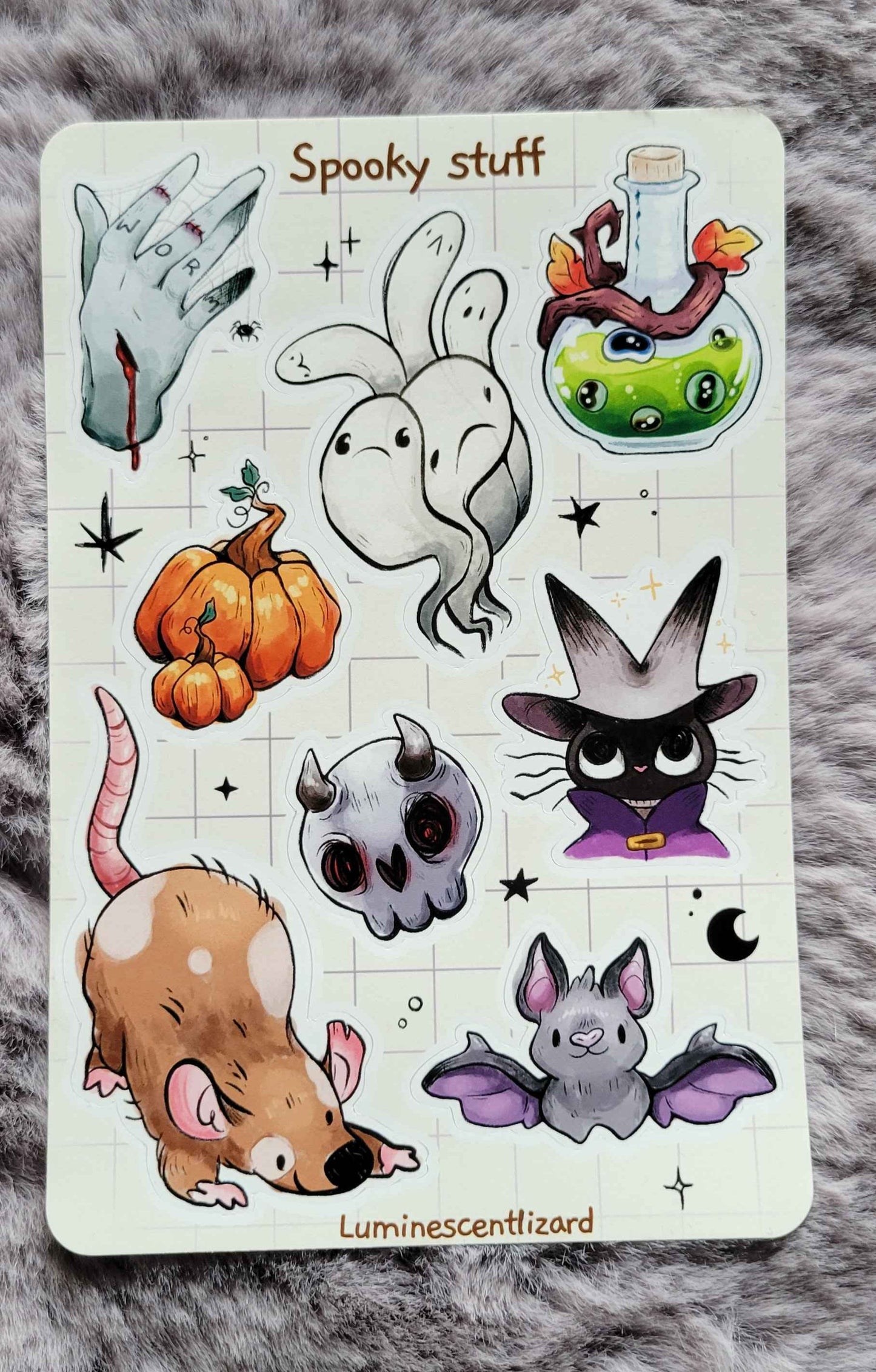 Spooky Sticker sheet