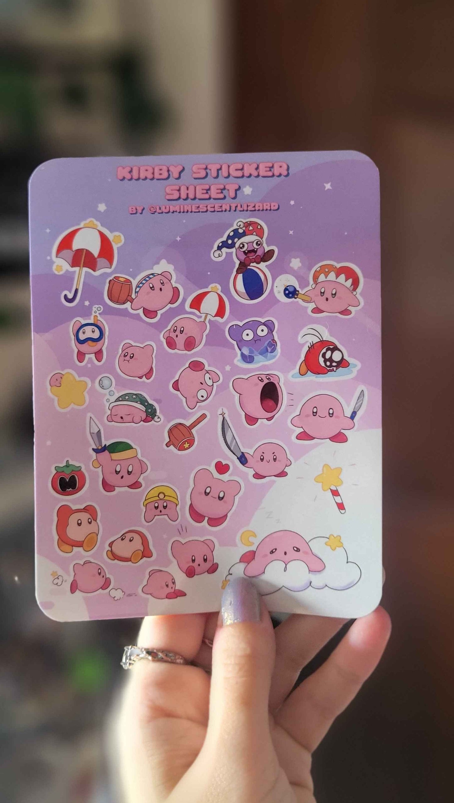 Kirby Sticker Sheet