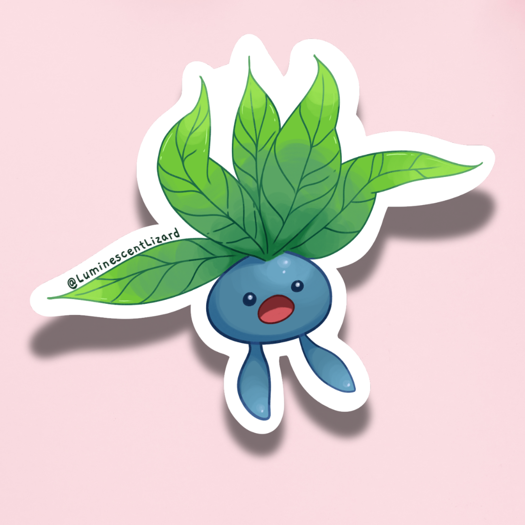 Oddish Vinyl Sticker