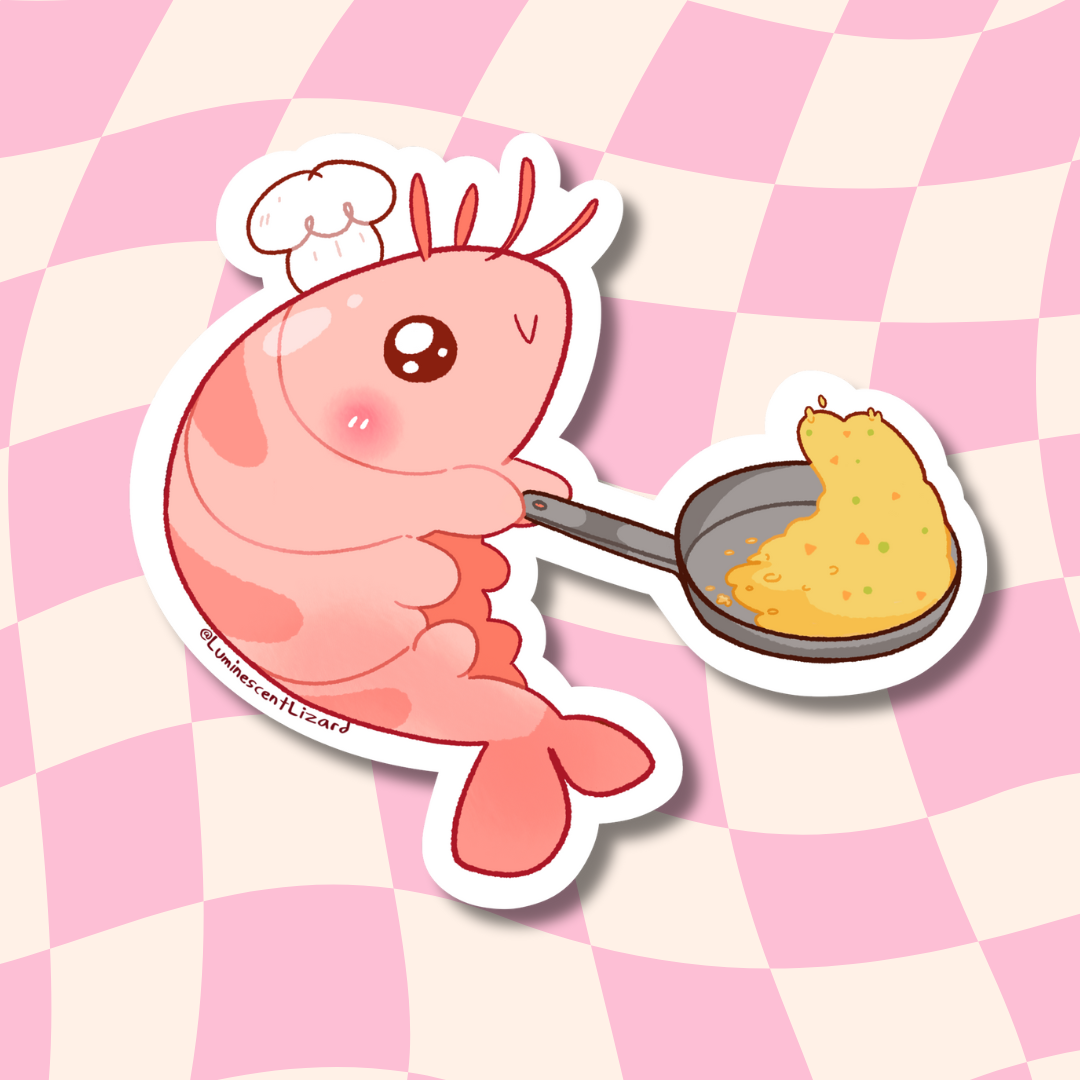 Shrimp Fried Rice Vinyl Sticker