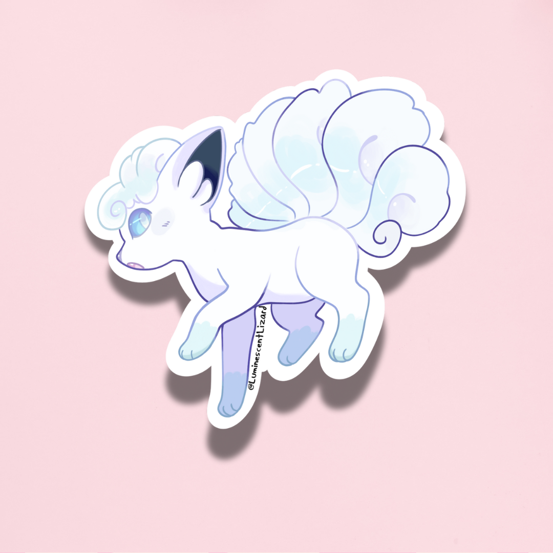 Alolan Vulpix Vinyl Sticker