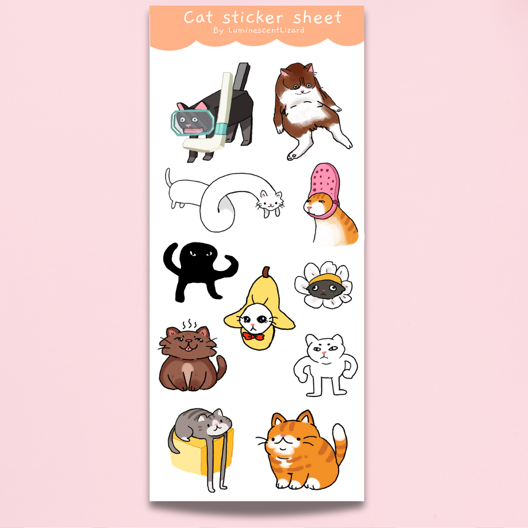 Cat Sticker Sheet