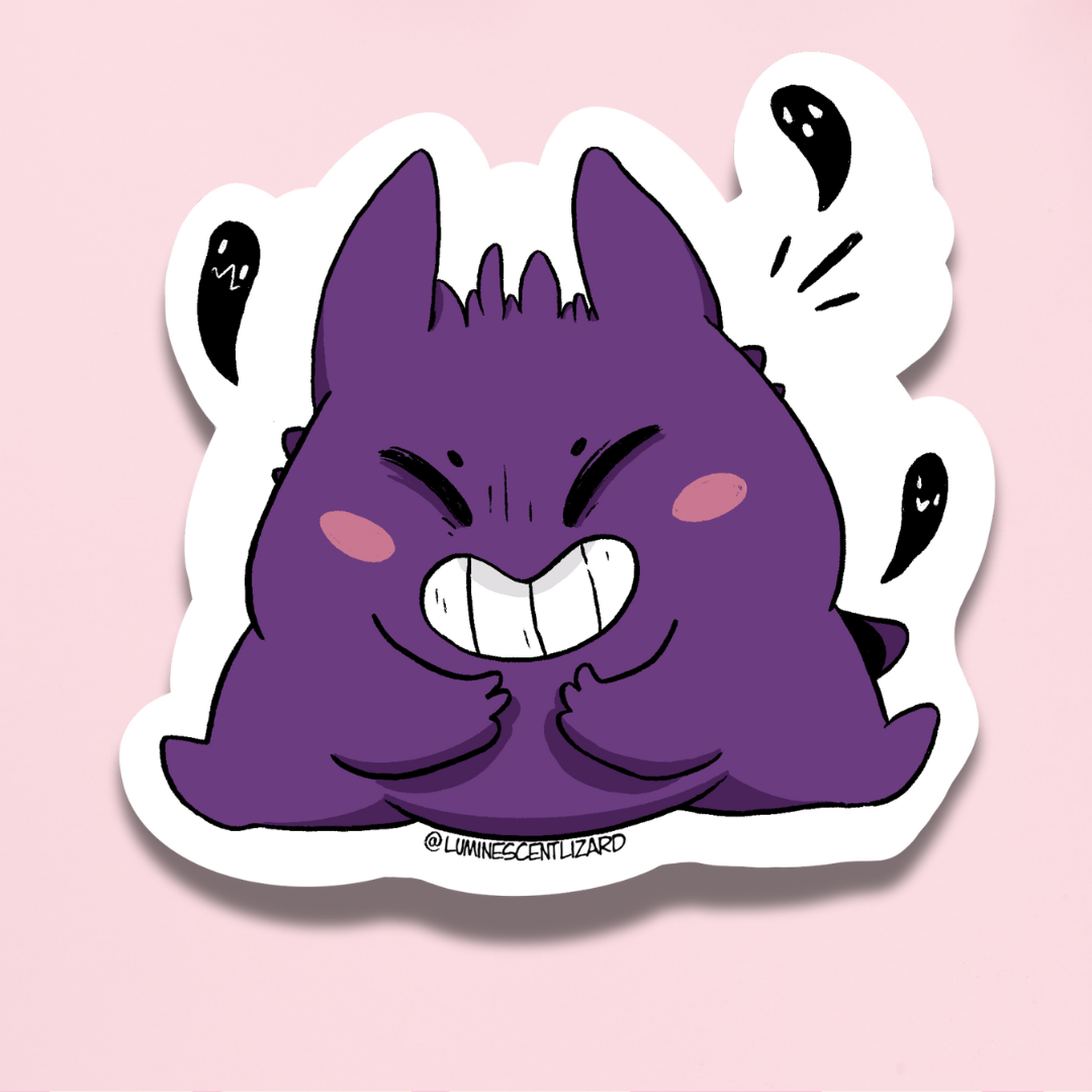 Gengar Vinyl Sticker