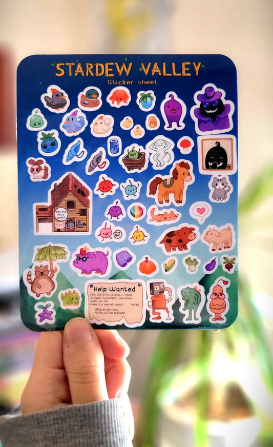 Stardew Valley Sticker Sheet