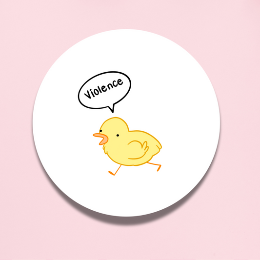 Violence Chicken Vinyl Sticker